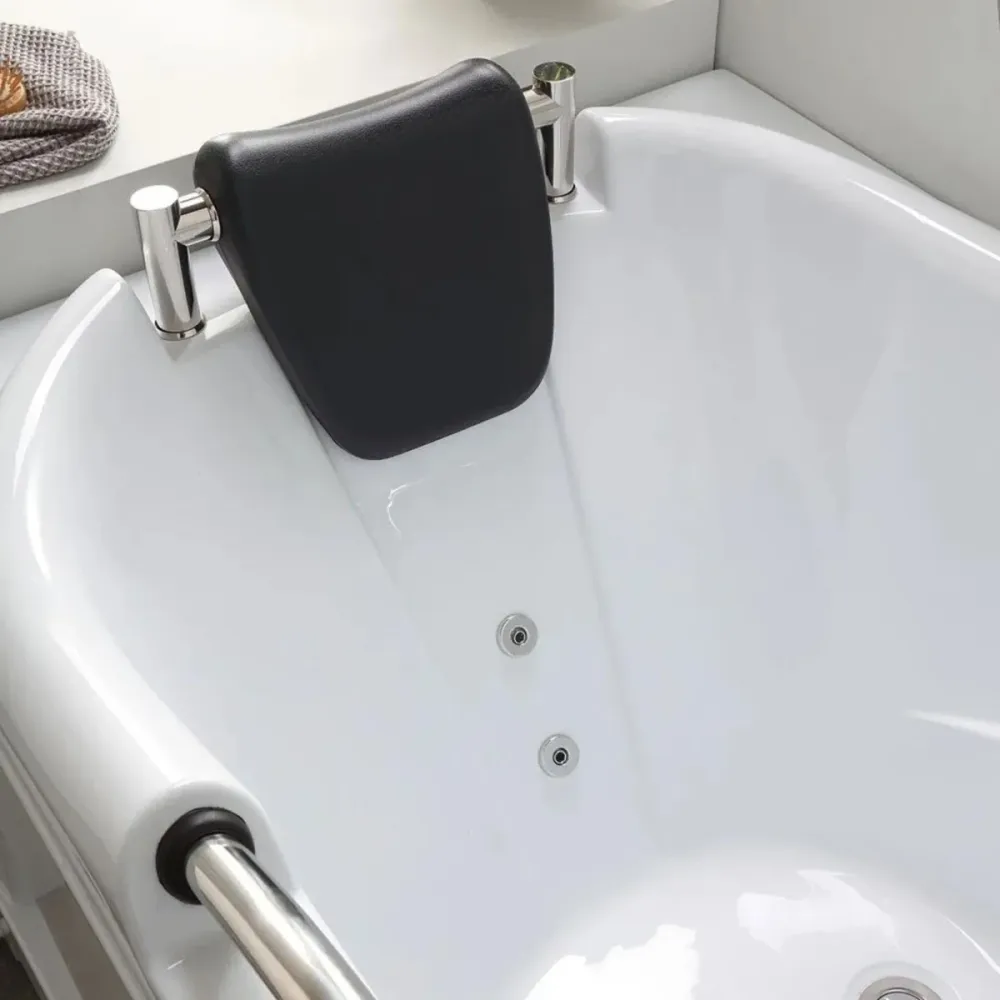 Vasca da bagno con idromassaggio "Doris" ad incasso su 3 pareti cm 170x78 65h