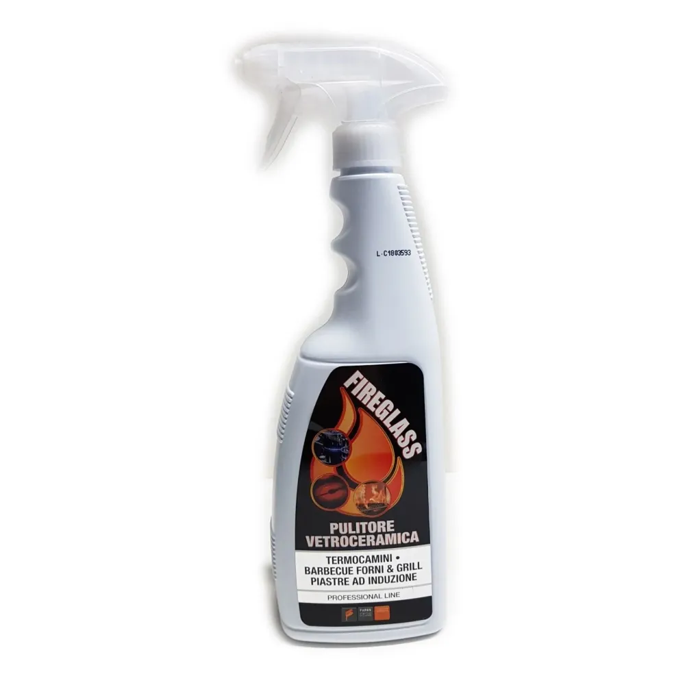 Faren fireglass 750ml pulitore vetri termocamini stufe barbecue nero fumo