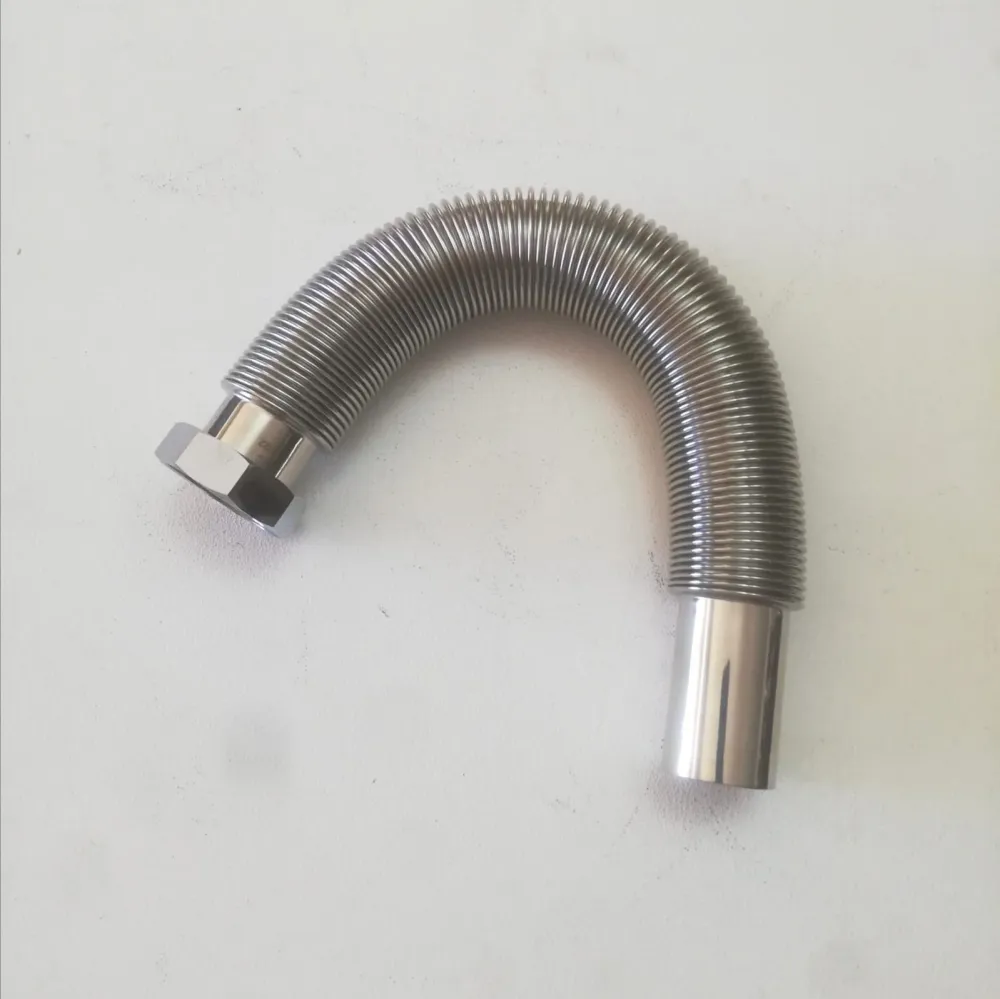 Tubo scarico flessibile jolly magic flex ghiera da 1"+1/4 acciaio inox AISI 304
