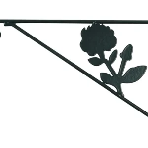 VERDEMAX 5132 - BRACCIO CON FIORE PER BASKET CM 35 NERO