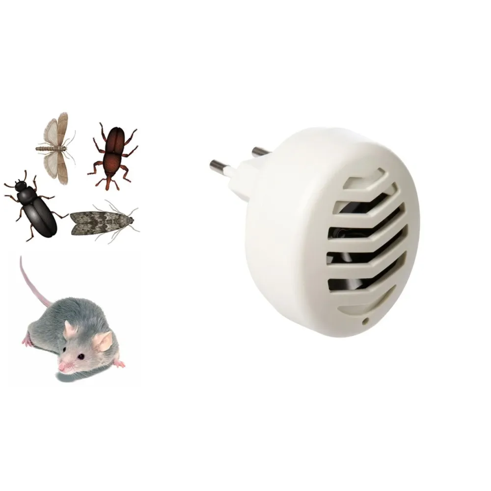 Repellente ultrasuoni per topi, ratti, scarafaggi ed insetti striscianti 45 mtq