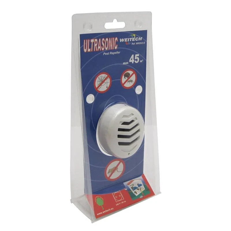 Repellente ultrasuoni per topi, ratti, scarafaggi ed insetti striscianti 45 mtq