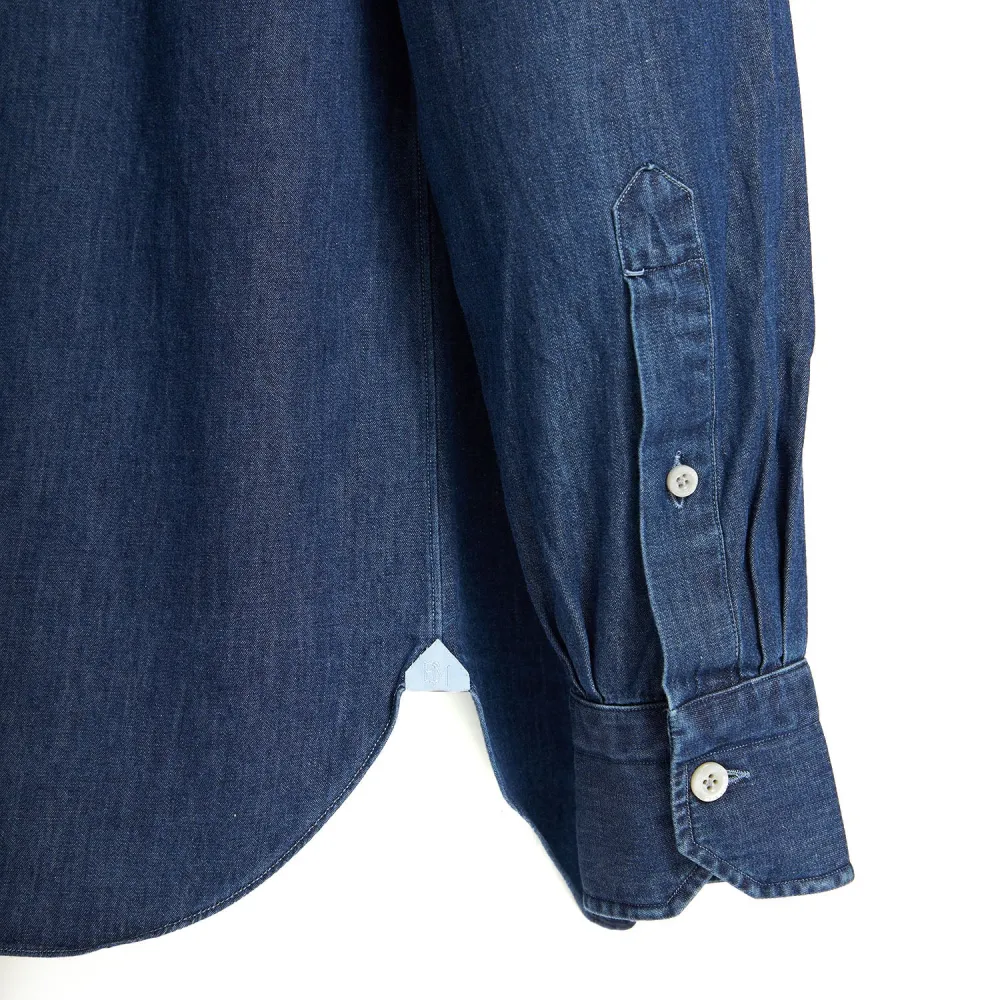CAMICIA DI JEANS 6 PASSAGGI MANO E. Marinella