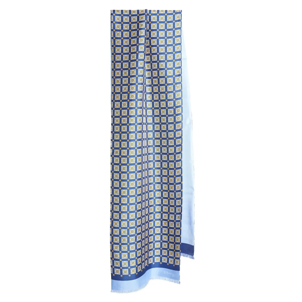 SCIARPA TUBOLARE AZZURRA E BLU E. Marinella