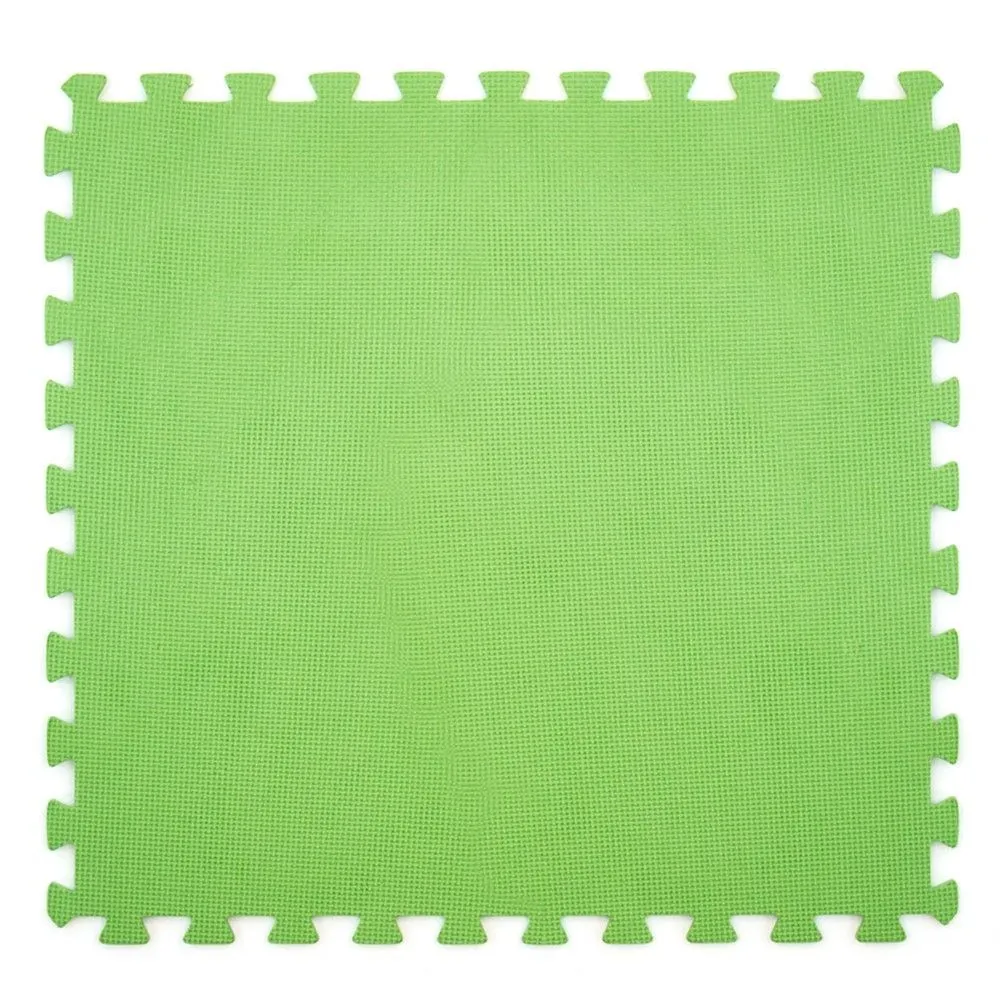 6pz Tappeto Tappetino Puzzle Morbido Per Piscina 60x60x0.8 Verde Dh43864