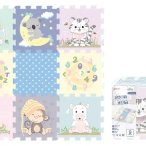Tappeto Puzzle Educational Animal 92x92