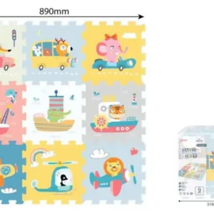 Tappeto Puzzle Educational Veicoli 92x92