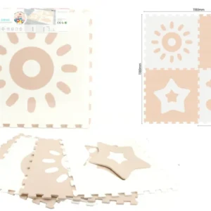 Tappeto Puzzle Sole Luna Stelle 120x120
