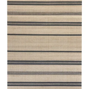 Tappeto iuta camoscio e grigio 160 x 230 cm TALPUR