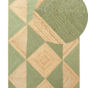 Tappeto iuta nocciola e verde 200 x 300 cm CALIS