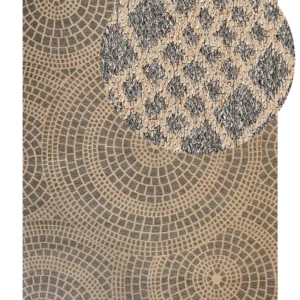 Tappeto iuta sabbia e grigio 160 x 230 cm ARIBA
