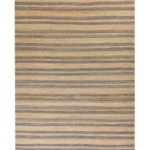 Tappeto iuta sabbia e grigio 160 x 230 cm BUDHO