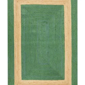 Tappeto iuta verde 160 x 230 cm KARAKUYU