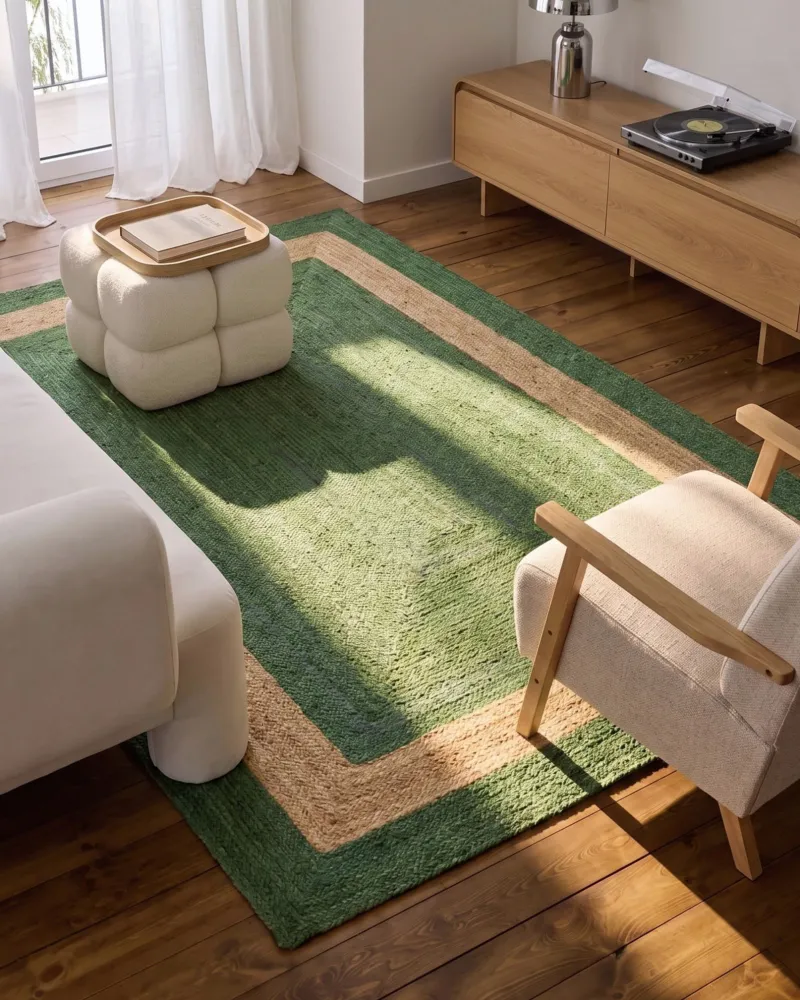 Tappeto iuta verde 200 x 300 cm KARAKUYU