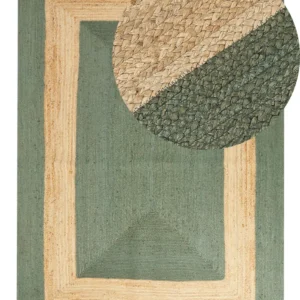Tappeto iuta verde 300 x 400 cm KARAKUYU