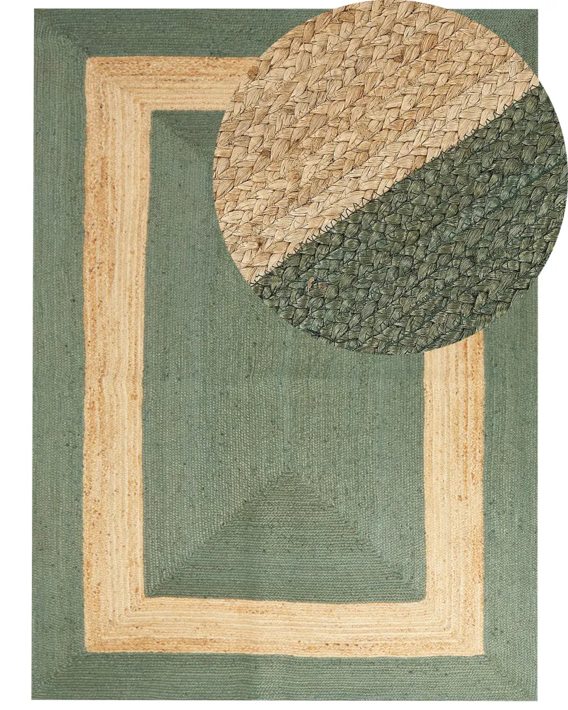Tappeto iuta verde 300 x 400 cm KARAKUYU