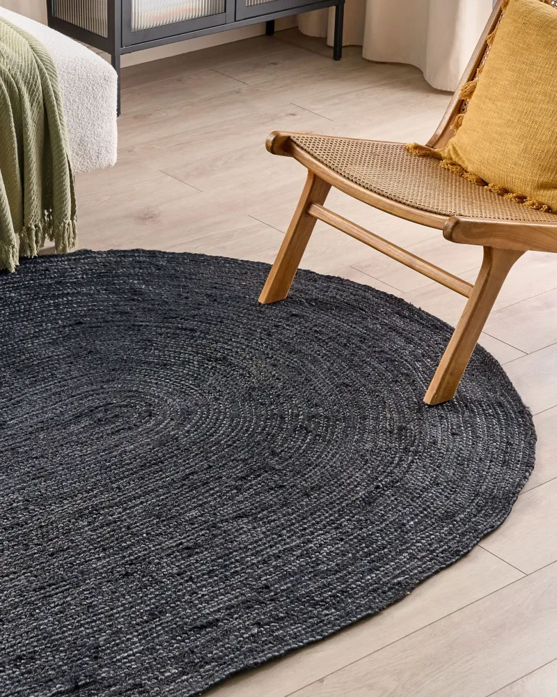 Tappeto iuta nero 160 x 230 cm DEMIRCI per Trasmissioni Meccaniche