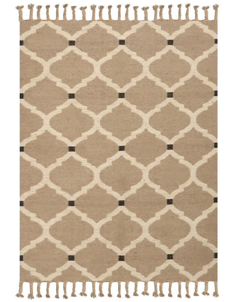Tappeto iuta panna 160 x 230 cm ORENCIK