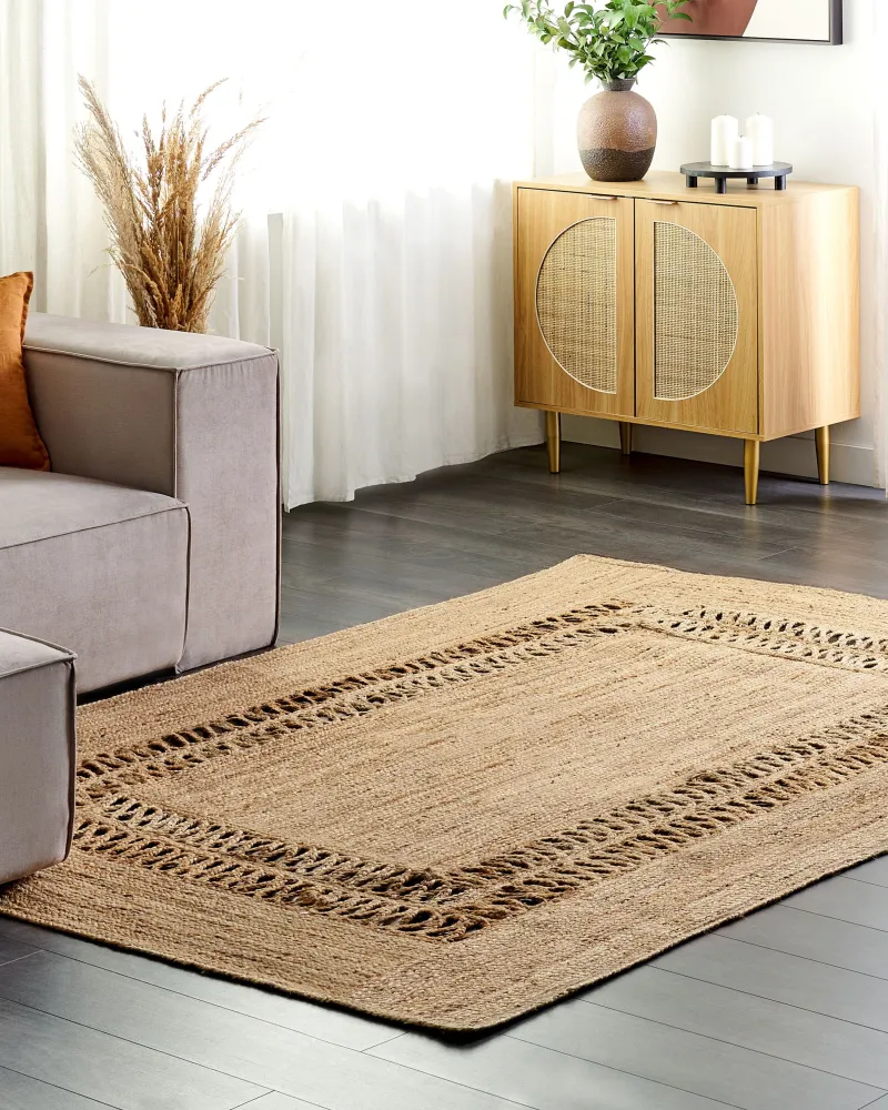 Tappeto iuta sabbia 160 x 230 cm YENIKOY