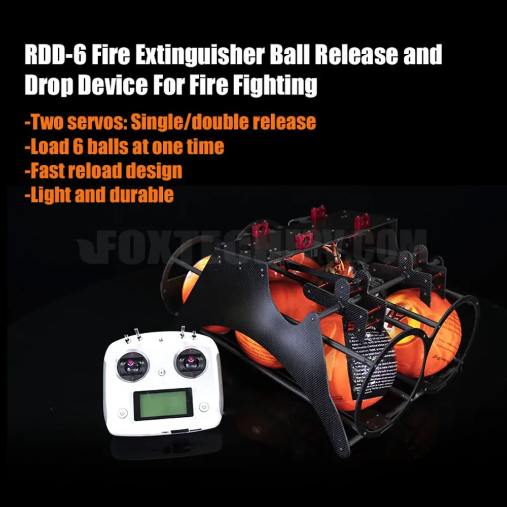 Dispositivo di rilascio e caduta della sfera dell'estintore RDD-6 6CH 150mm 1.3KG/Ball per la lotta antincendio