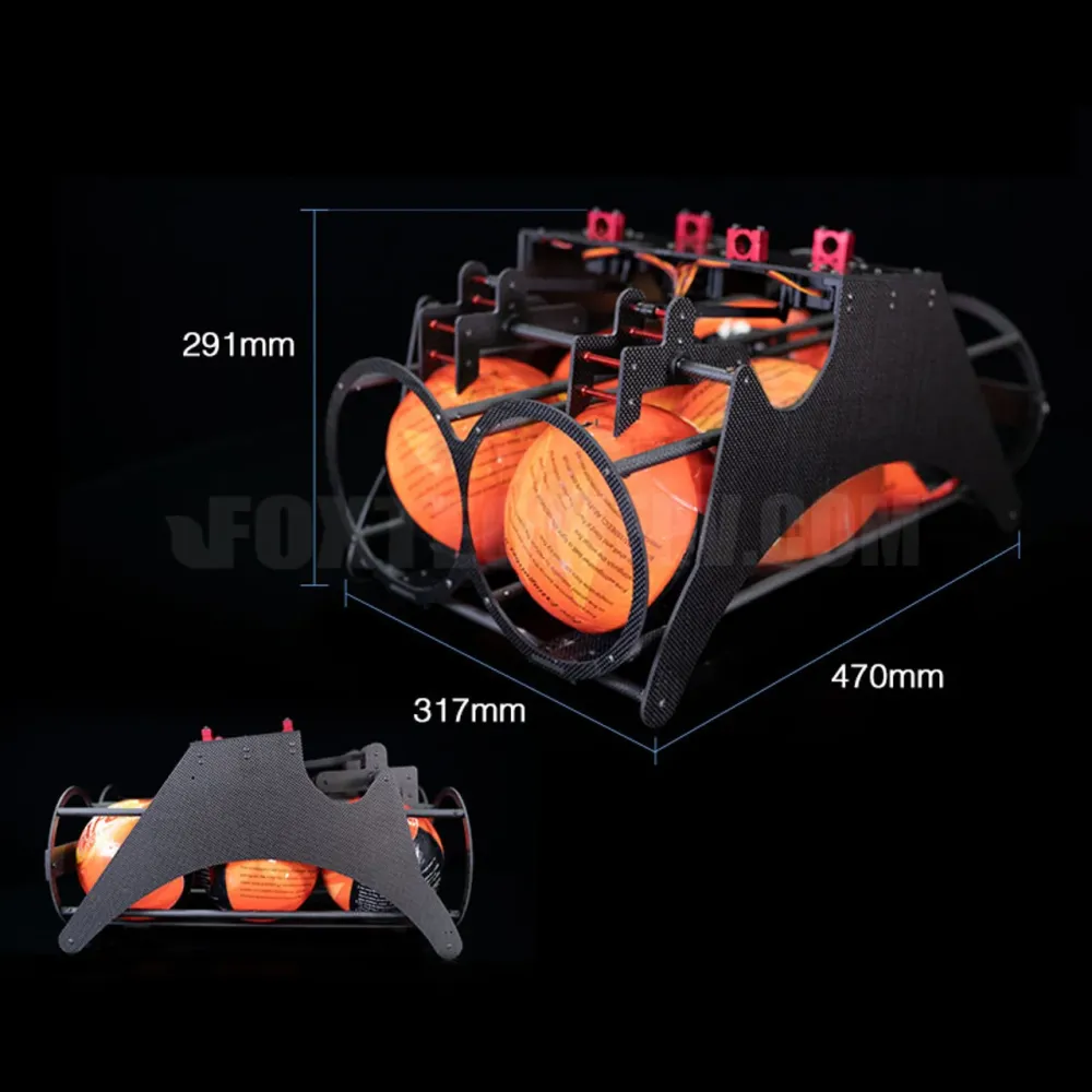 Dispositivo di rilascio e caduta della sfera dell'estintore RDD-6 6CH 150mm 1.3KG/Ball per la lotta antincendio