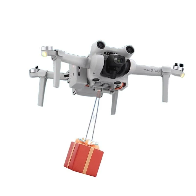 Drone Airdrop Sistema di lancio dell'aria per DJI MINI 3 PRO Lanciatore Esca da pesca Fede nuziale Regalo Tiro Consegna Li...