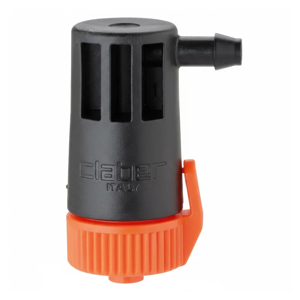 Gocciolatore fine linea Claber Rainjet regolabile 0–10 l/h per microtubo 1/4”