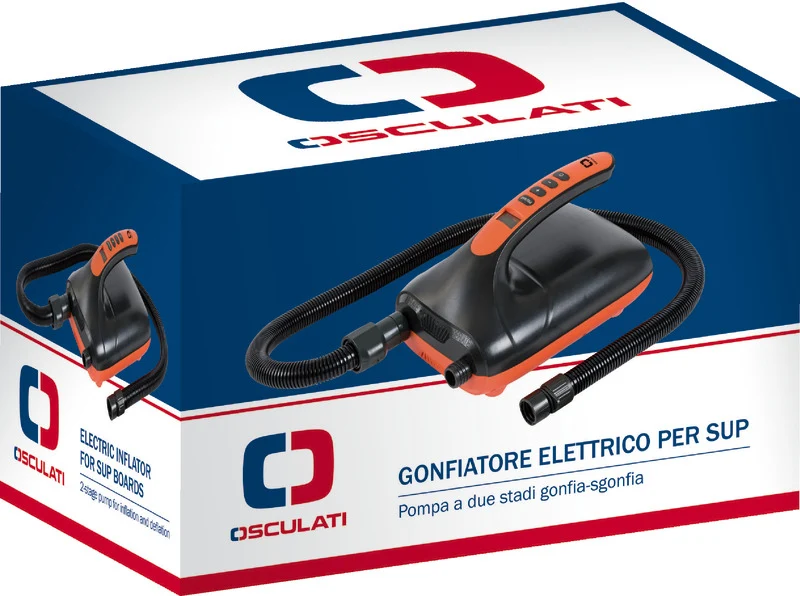 Gonfiatore elettrico per gommoni e sup