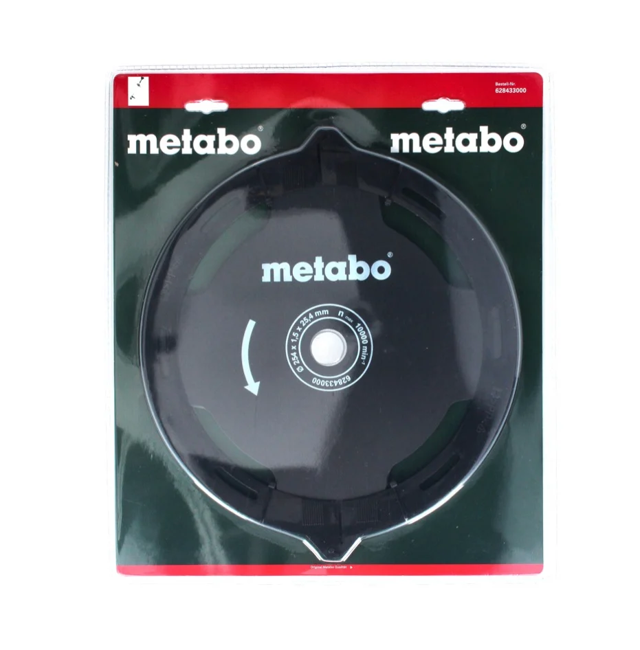 Metabo Lama per erba 4 denti ( 628433000 ) 254 x 1,5 x 25,4 mm - per decespugliatori
