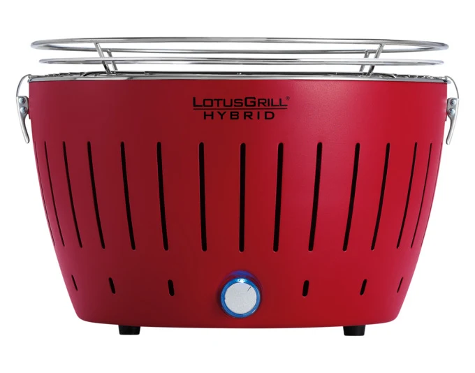 Griglia carbone LOTUSGRILL Hybrid Classic rosso fuoco 36,8x35x23,4 cm