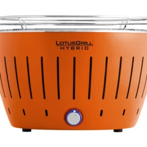 LOTUSGRILL Griglia carbone Hybrid Classic arancione mandarino 36,8x35x23,4 cm