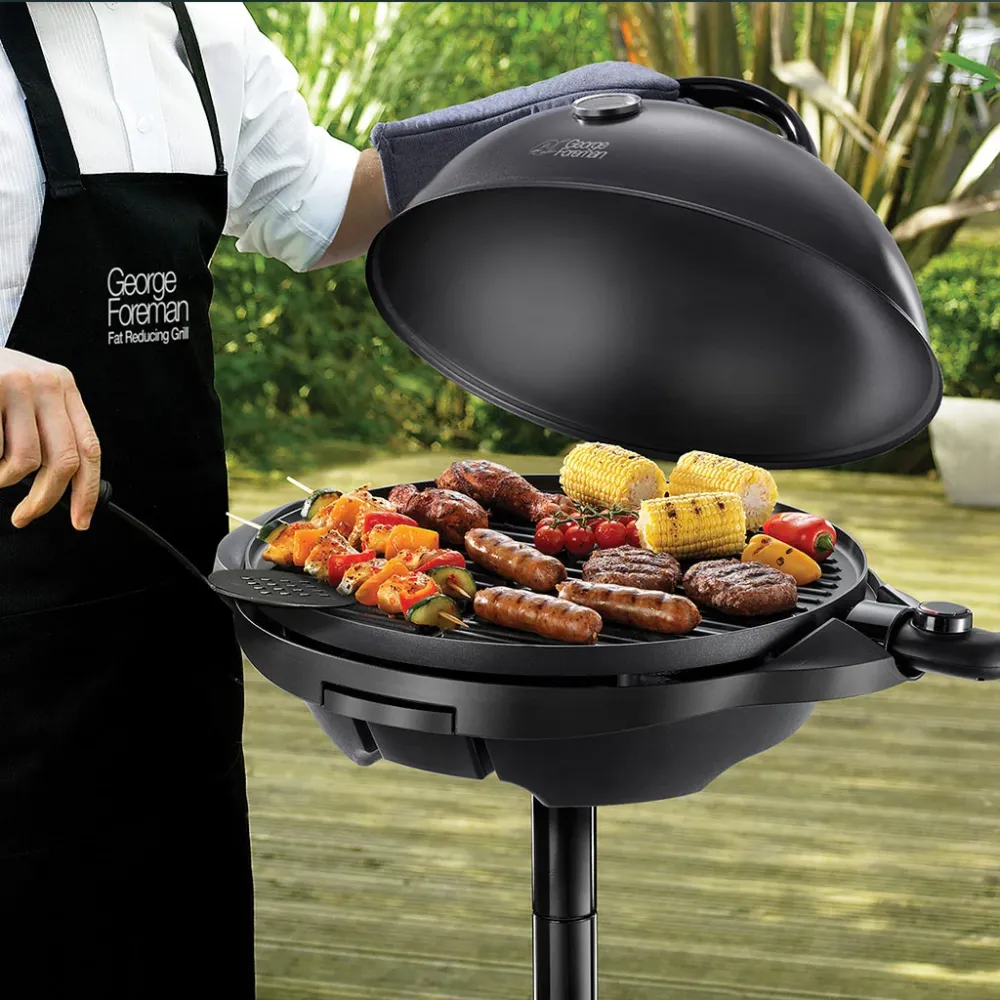 Grill Gas Professionale Grill elettrico da interno ed esterno con griglie rimovibili (George Foreman) Russell Hobbs