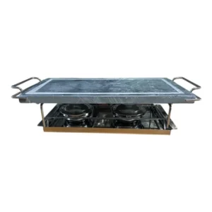 Grill da tavolo con pietra naturale Eva