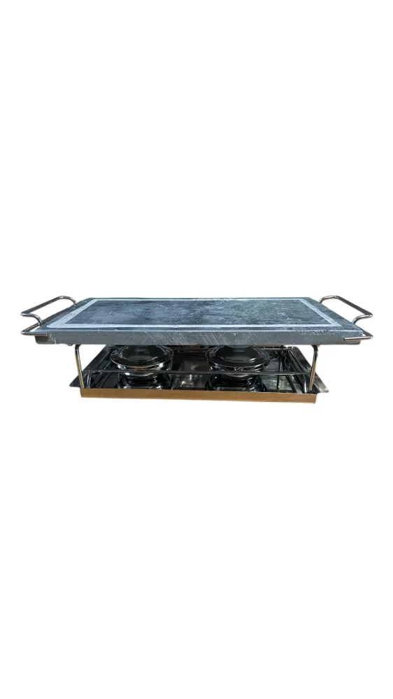 Grill da tavolo con pietra naturale Eva