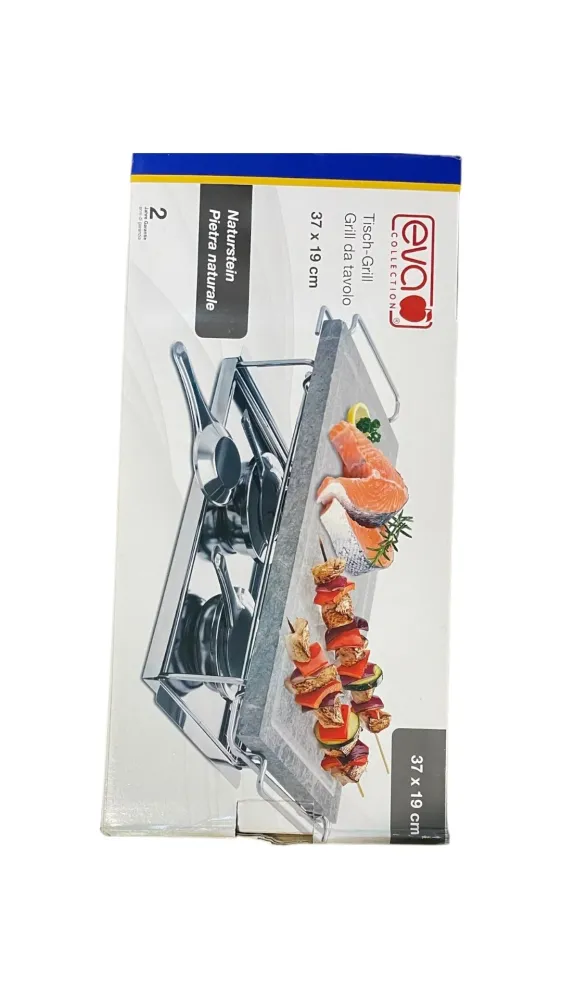 Grill da tavolo con pietra naturale Eva