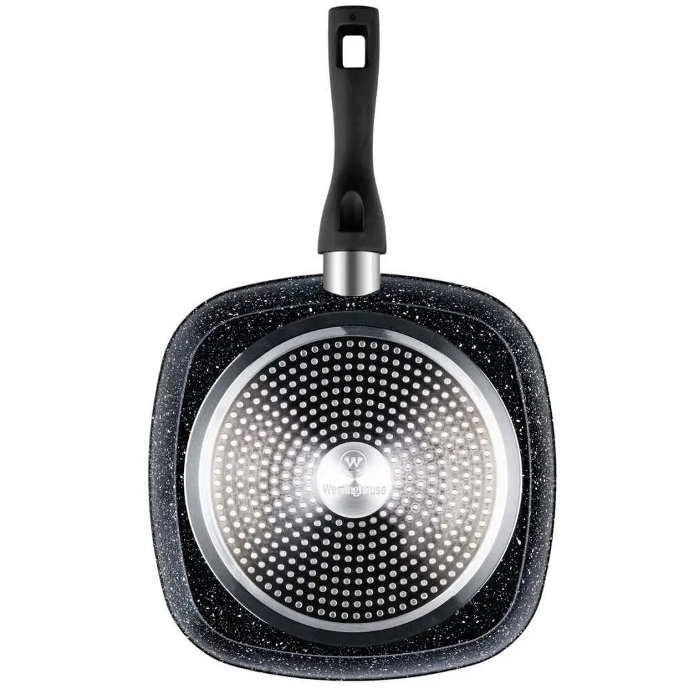Westinghouse Padella Griglia 28 cm - Effetto Pietra - Marmo Nero