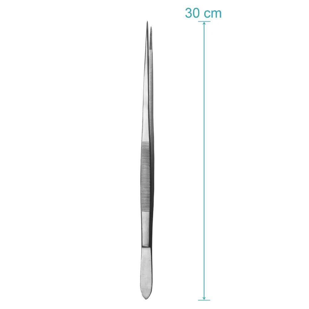 Pinzetta da cucina con punta fine - 30 cm di lunghezza - Pinzetta da cucina - Pinzetta per griglia - Pinza per griglia - P...