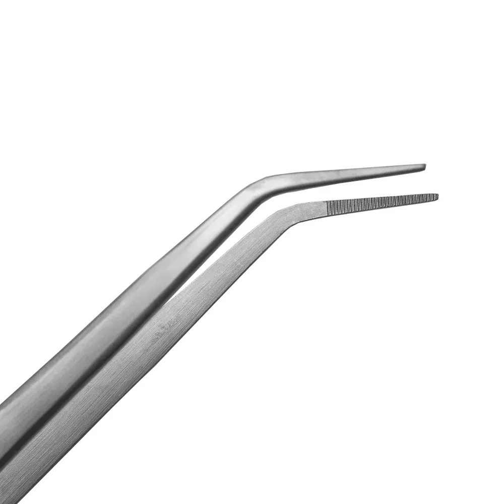 Pinzetta da cucina - punta fine e ricurva - lunga 30 cm - pinzetta da cucina - pinzetta per griglia - pinza per griglia -...