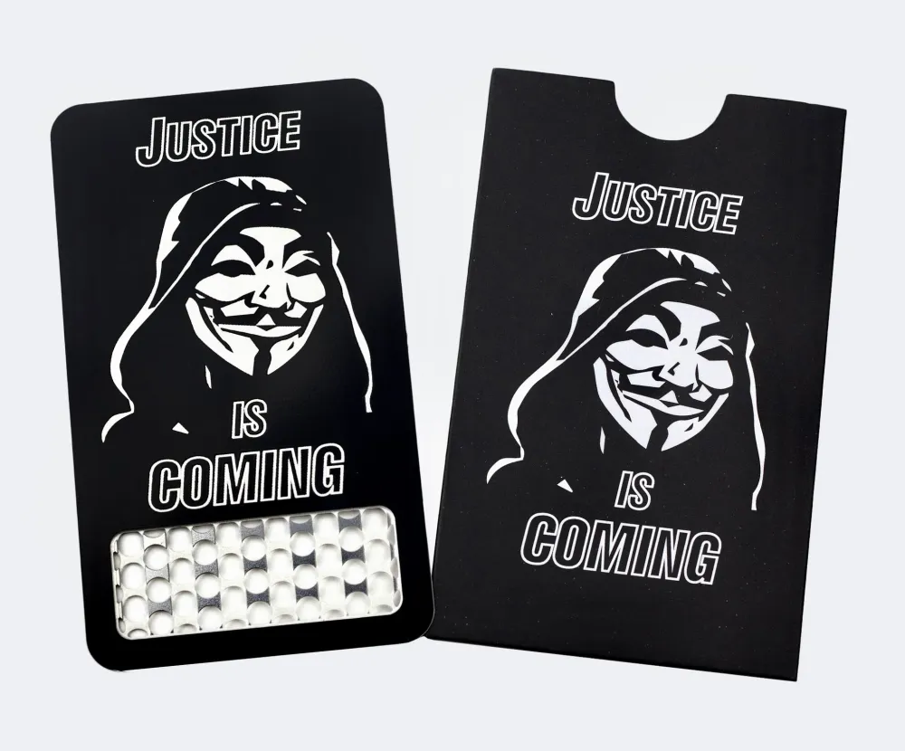 V SYNDICATE GRINDER CARD - ANONYMOUS