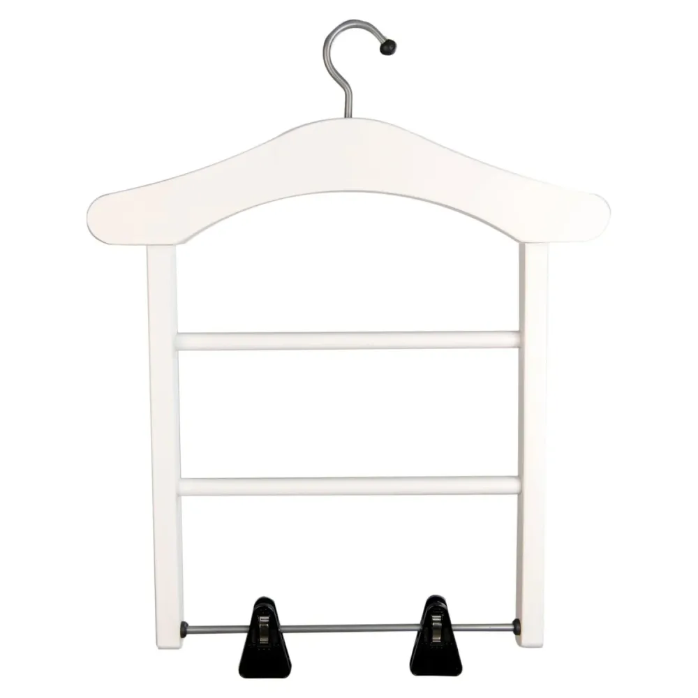 ARIT - Grucce per abiti MILADY, Grucce salvaspazio, legno, 2 supporti e clip per gonne, 100% originale fatto Italia - Colo...