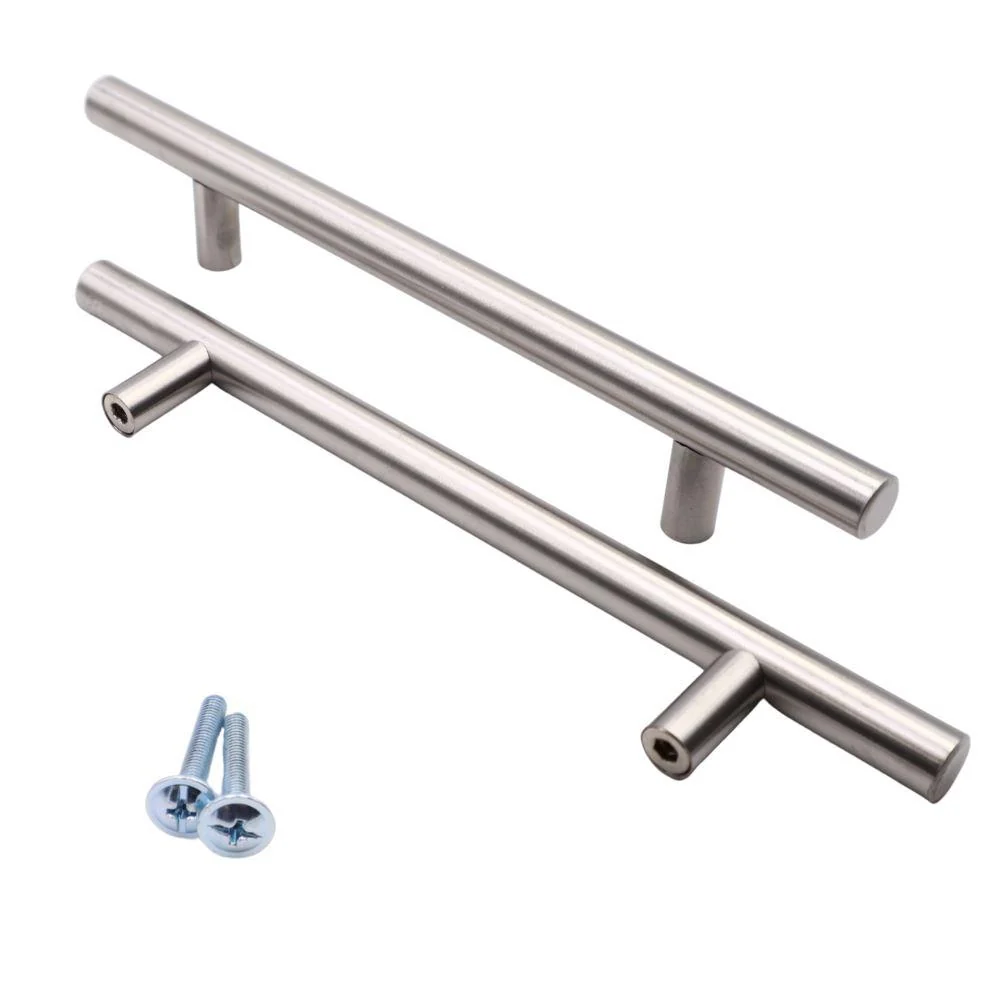 Maniglia barra 320mm - Acciaio spazzolato (500mm lunghezza totale)
