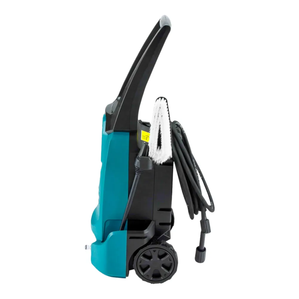 Makita HW 1200 idropulitrice 1800 watt 120 bar 420 l/h + lancia spruzzo + pulitore universale