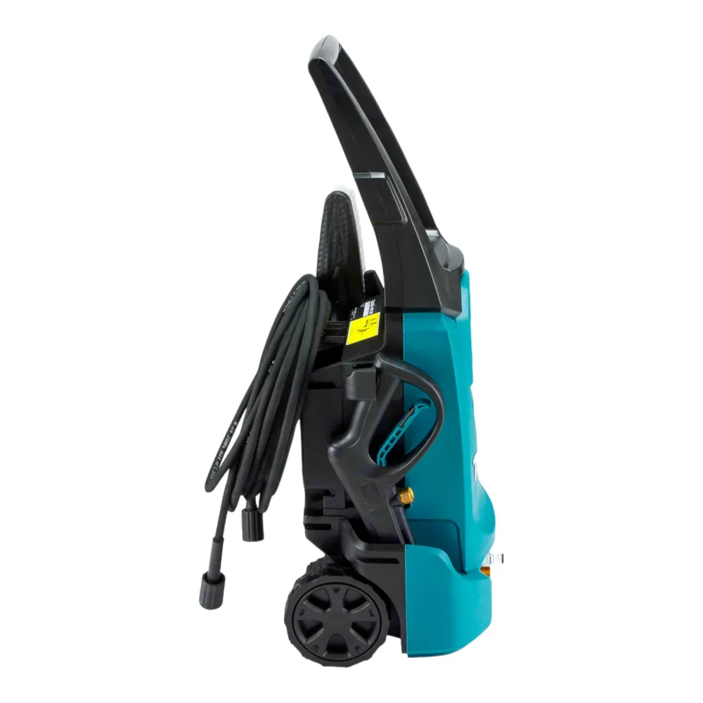 Makita HW 1200 idropulitrice 1800 watt 120 bar 420 l/h + lancia spruzzo + pulitore universale