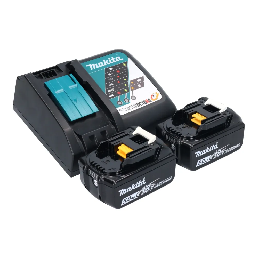 Makita DHW 180 RT idropulitrice batteria 18 V 24 bar + 2x batteria ricaricabile 5,0 Ah + caricabatterie