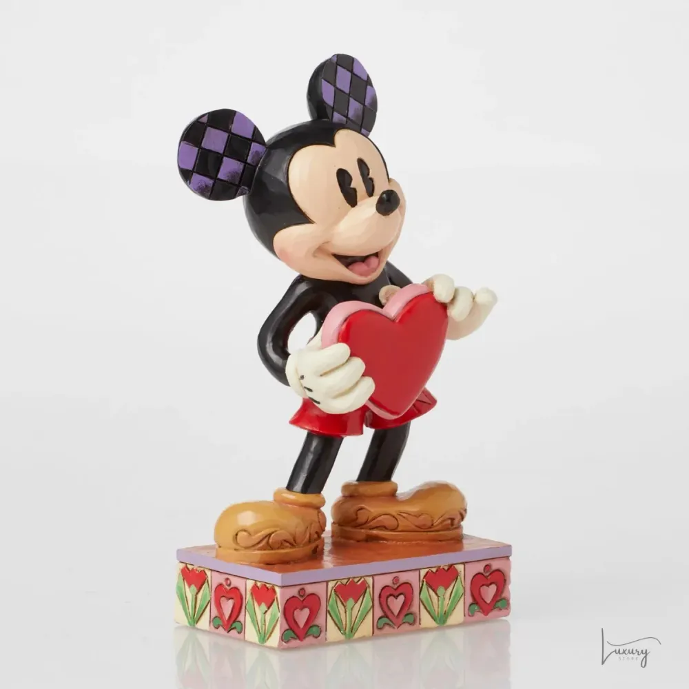 Disney Jim Shore Statuetta Topolino con cuore personalizzabile