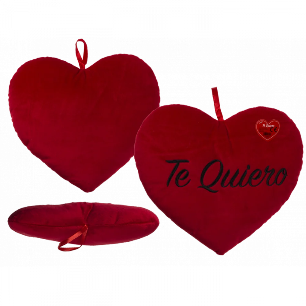 RED PLUSH HEART TE QUIERO 35CM GROKA