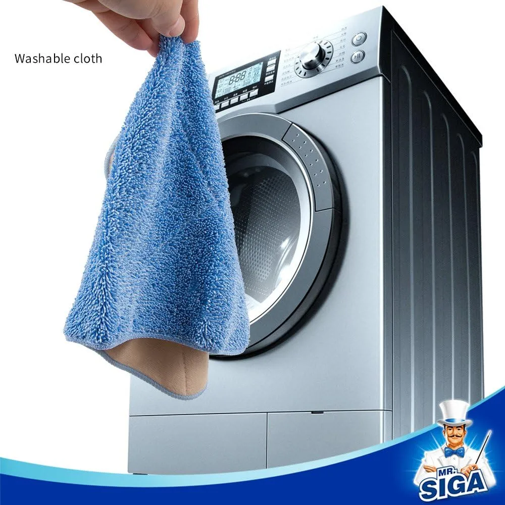 MR.SIGA Professional Microfiber Mop Refills, Pack 3, Size: 42cm X 23cm