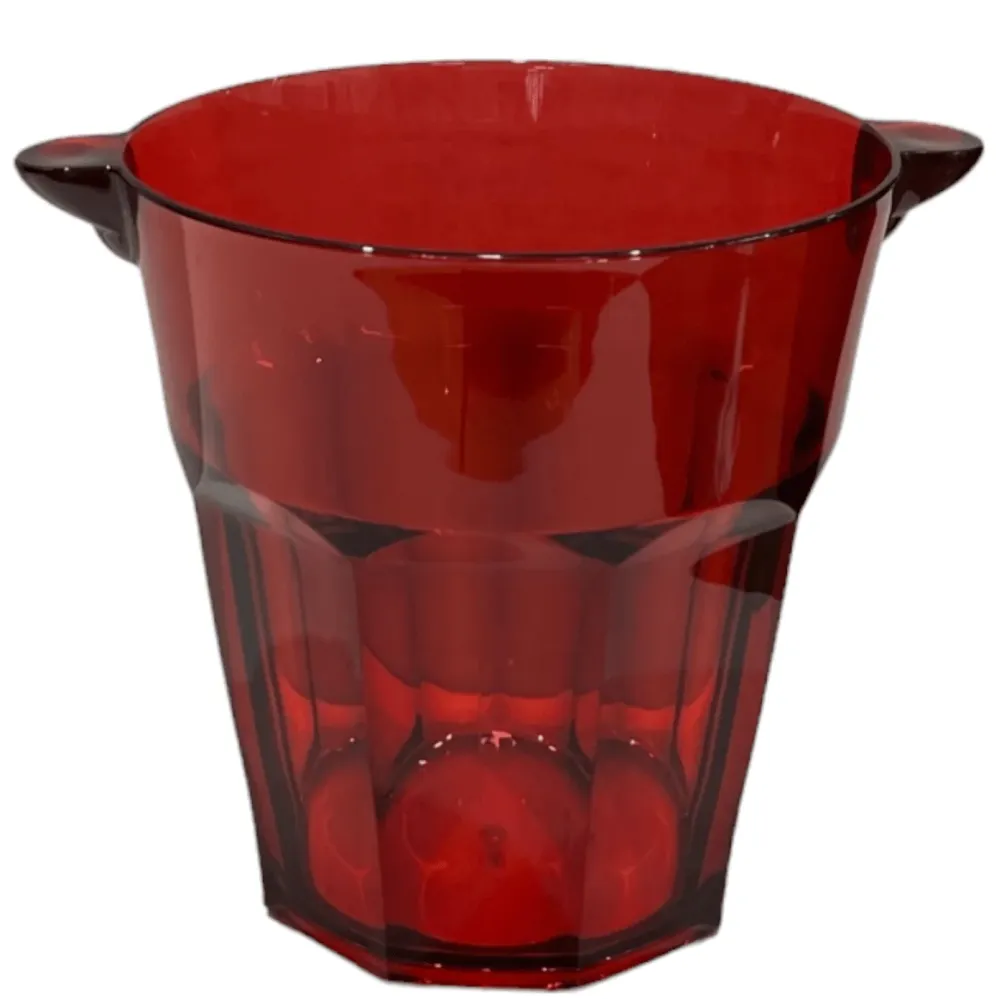 Mario Luca Giusti Harrietta Acrylic Ice Bucket Red