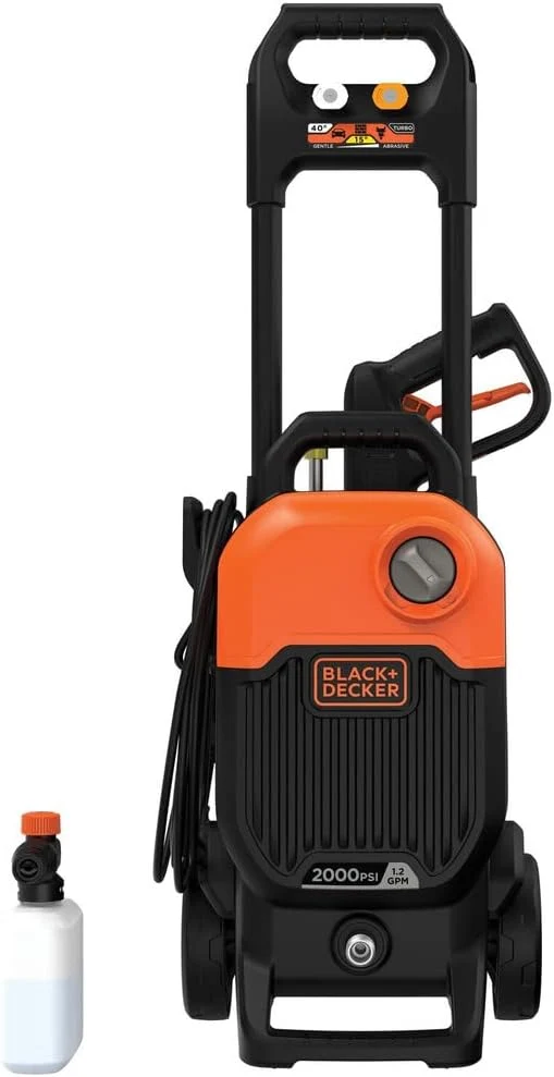 Idropulitrice Nero notte & Decker 150 bar 2000w 450 l/hr 2000w BEPW2000-qs : Kit con Tubo e Lancia