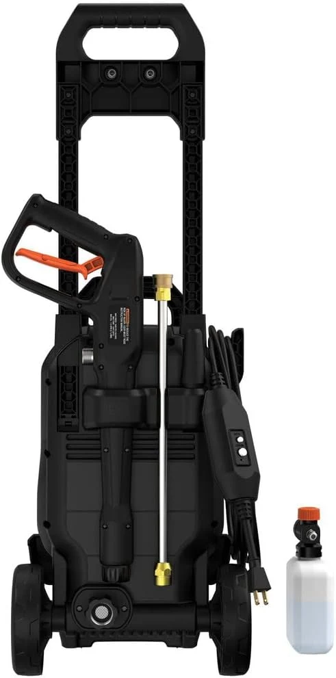 Idropulitrice Nero notte & Decker 150 bar 2000w 450 l/hr 2000w BEPW2000-qs : Kit con Tubo e Lancia